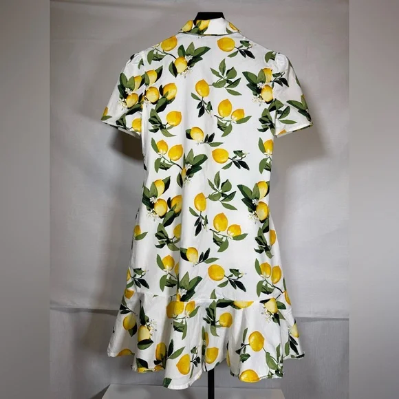 Cynthia Rowley Lemon Print Button-Up Dress.
Size XS - Picture 2 of 9